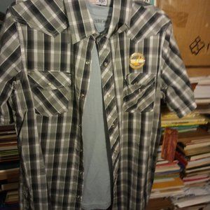 1 NEW URBAN PIPELINE SZ LG SS WESTERN SNAP SHIRT W/ LG TEE SHIRT